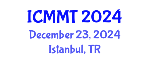 International Conference on Materials, Machines and Technologies (ICMMT) December 23, 2024 - Istanbul, Turkey