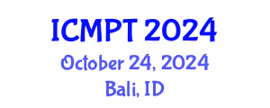 International Conference on Materials Processing Technology (ICMPT) October 24, 2024 - Bali, Indonesia