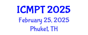 International Conference on Materials Processing Technology (ICMPT) February 25, 2025 - Phuket, Thailand