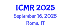 International Conference on Materials Research (ICMR) September 16, 2025 - Rome, Italy