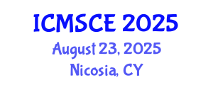 International Conference on Materials Science and Composite Engineering (ICMSCE) August 23, 2025 - Nicosia, Cyprus