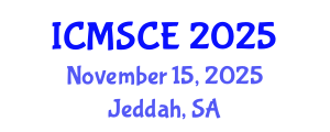 International Conference on Materials Science and Composite Engineering (ICMSCE) November 15, 2025 - Jeddah, Saudi Arabia