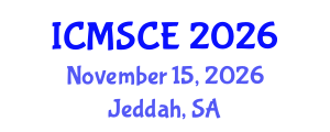 International Conference on Materials Science and Composite Engineering (ICMSCE) November 15, 2026 - Jeddah, Saudi Arabia