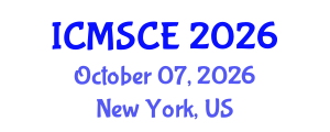 International Conference on Materials Science and Composite Engineering (ICMSCE) October 07, 2026 - New York, United States