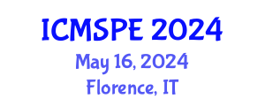 International Conference on Materials Science and Polymer Engineering (ICMSPE) May 16, 2024 - Florence, Italy