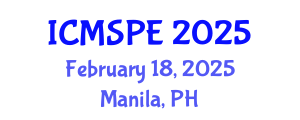 International Conference on Materials Science and Polymer Engineering (ICMSPE) February 18, 2025 - Manila, Philippines