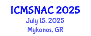 International Conference on Materials Science, Nanoscience and Applied Chemistry (ICMSNAC) July 15, 2025 - Mykonos, Greece