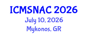International Conference on Materials Science, Nanoscience and Applied Chemistry (ICMSNAC) July 10, 2026 - Mykonos, Greece International Conference on Materials Science, Nanoscience and Applied Chemistry (ICMSNAC) July 10, 2026 - Mykonos, Greece