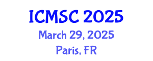 International Conference on Materials Synthesis and Characterization (ICMSC) March 29, 2025 - Paris, France