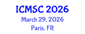 International Conference on Materials Synthesis and Characterization (ICMSC) March 29, 2026 - Paris, France