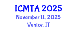 International Conference on Materials Technology and Applications (ICMTA) November 11, 2025 - Venice, Italy