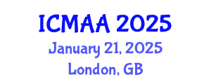International Conference on Mathematical Analysis and Applications (ICMAA) January 21, 2025 - London, United Kingdom
