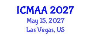 International Conference on Mathematical Analysis and Applications (ICMAA) May 15, 2027 - Las Vegas, United States