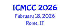 International Conference on Mathematical and Computational Chemistry (ICMCC) February 18, 2026 - Rome, Italy