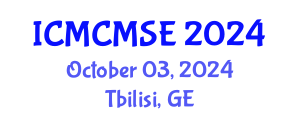 International Conference on Mathematical and Computational Methods in Science and Engineering (ICMCMSE) October 03, 2024 - Tbilisi, Georgia