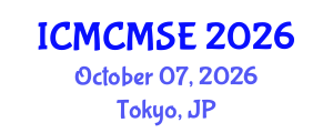 International Conference on Mathematical and Computational Methods in Science and Engineering (ICMCMSE) October 07, 2026 - Tokyo, Japan