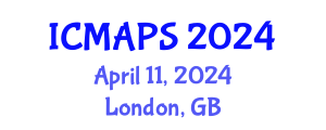 International Conference on Mathematical and Physical Sciences (ICMAPS) April 11, 2024 - London, United Kingdom