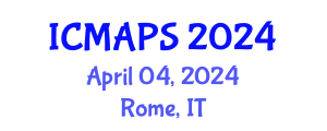 International Conference on Mathematical and Physical Sciences (ICMAPS) April 04, 2024 - Rome, Italy