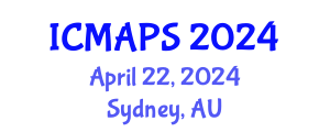 International Conference on Mathematical and Physical Sciences (ICMAPS) April 22, 2024 - Sydney, Australia