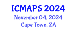 International Conference on Mathematical and Physical Sciences (ICMAPS) November 04, 2024 - Cape Town, South Africa