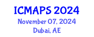 International Conference on Mathematical and Physical Sciences (ICMAPS) November 07, 2024 - Dubai, United Arab Emirates