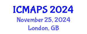 International Conference on Mathematical and Physical Sciences (ICMAPS) November 25, 2024 - London, United Kingdom