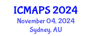 International Conference on Mathematical and Physical Sciences (ICMAPS) November 04, 2024 - Sydney, Australia