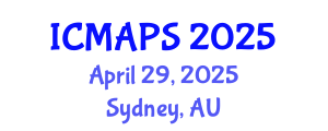 International Conference on Mathematical and Physical Sciences (ICMAPS) April 29, 2025 - Sydney, Australia
