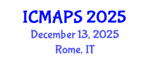International Conference on Mathematical and Physical Sciences (ICMAPS) December 13, 2025 - Rome, Italy