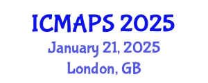 International Conference on Mathematical and Physical Sciences (ICMAPS) January 21, 2025 - London, United Kingdom