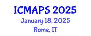 International Conference on Mathematical and Physical Sciences (ICMAPS) January 18, 2025 - Rome, Italy