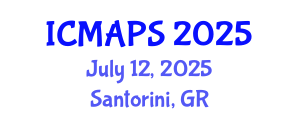International Conference on Mathematical and Physical Sciences (ICMAPS) July 12, 2025 - Santorini, Greece