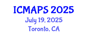International Conference on Mathematical and Physical Sciences (ICMAPS) July 19, 2025 - Toronto, Canada