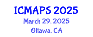 International Conference on Mathematical and Physical Sciences (ICMAPS) March 29, 2025 - Ottawa, Canada