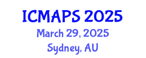 International Conference on Mathematical and Physical Sciences (ICMAPS) March 29, 2025 - Sydney, Australia