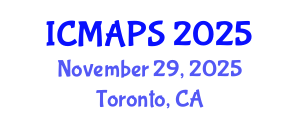 International Conference on Mathematical and Physical Sciences (ICMAPS) November 29, 2025 - Toronto, Canada