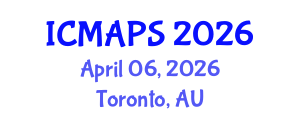 International Conference on Mathematical and Physical Sciences (ICMAPS) April 06, 2026 - Toronto, Australia International Conference on Mathematical and Physical Sciences (ICMAPS) April 06, 2026 - Toronto, Australia