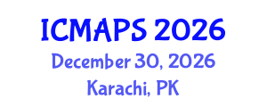 International Conference on Mathematical and Physical Sciences (ICMAPS) December 30, 2026 - Karachi, Pakistan International Conference on Mathematical and Physical Sciences (ICMAPS) December 30, 2026 - Karachi, Pakistan