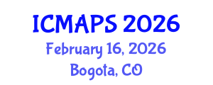 International Conference on Mathematical and Physical Sciences (ICMAPS) February 16, 2026 - Bogota, Colombia International Conference on Mathematical and Physical Sciences (ICMAPS) February 16, 2026 - Bogota, Colombia