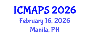International Conference on Mathematical and Physical Sciences (ICMAPS) February 16, 2026 - Manila, Philippines International Conference on Mathematical and Physical Sciences (ICMAPS) February 16, 2026 - Manila, Philippines