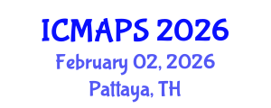 International Conference on Mathematical and Physical Sciences (ICMAPS) February 02, 2026 - Pattaya, Thailand International Conference on Mathematical and Physical Sciences (ICMAPS) February 02, 2026 - Pattaya, Thailand