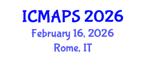 International Conference on Mathematical and Physical Sciences (ICMAPS) February 16, 2026 - Rome, Italy International Conference on Mathematical and Physical Sciences (ICMAPS) February 16, 2026 - Rome, Italy