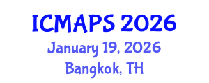 International Conference on Mathematical and Physical Sciences (ICMAPS) January 19, 2026 - Bangkok, Thailand International Conference on Mathematical and Physical Sciences (ICMAPS) January 19, 2026 - Bangkok, Thailand