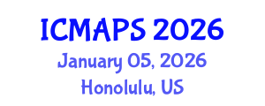 International Conference on Mathematical and Physical Sciences (ICMAPS) January 05, 2026 - Honolulu, United States International Conference on Mathematical and Physical Sciences (ICMAPS) January 05, 2026 - Honolulu, United States