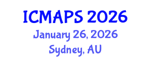 International Conference on Mathematical and Physical Sciences (ICMAPS) January 26, 2026 - Sydney, Australia International Conference on Mathematical and Physical Sciences (ICMAPS) January 26, 2026 - Sydney, Australia