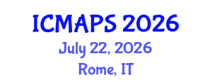 International Conference on Mathematical and Physical Sciences (ICMAPS) July 22, 2026 - Rome, Italy International Conference on Mathematical and Physical Sciences (ICMAPS) July 22, 2026 - Rome, Italy
