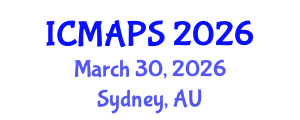International Conference on Mathematical and Physical Sciences (ICMAPS) March 30, 2026 - Sydney, Australia International Conference on Mathematical and Physical Sciences (ICMAPS) March 30, 2026 - Sydney, Australia