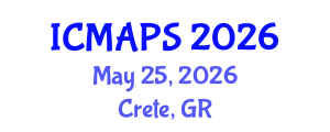 International Conference on Mathematical and Physical Sciences (ICMAPS) May 25, 2026 - Crete, Greece International Conference on Mathematical and Physical Sciences (ICMAPS) May 25, 2026 - Crete, Greece