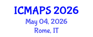 International Conference on Mathematical and Physical Sciences (ICMAPS) May 04, 2026 - Rome, Italy International Conference on Mathematical and Physical Sciences (ICMAPS) May 04, 2026 - Rome, Italy