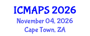 International Conference on Mathematical and Physical Sciences (ICMAPS) November 04, 2026 - Cape Town, South Africa International Conference on Mathematical and Physical Sciences (ICMAPS) November 04, 2026 - Cape Town, South Africa